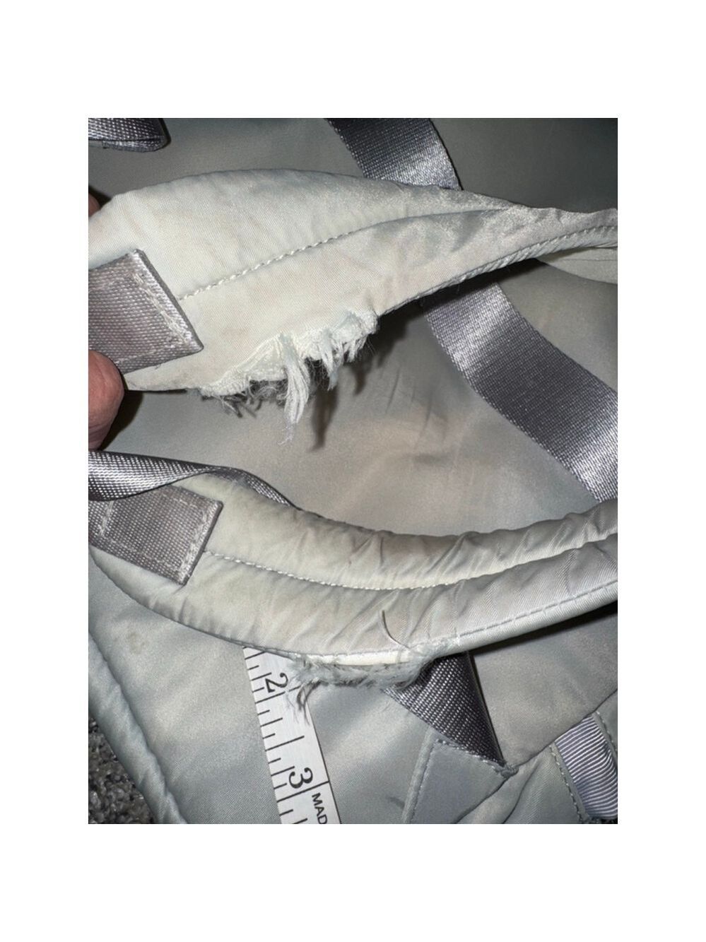 Lululemon Backpack Gray | Lightweight Nylon Gym Bag READ DAMAGE - Picture 5 of 16